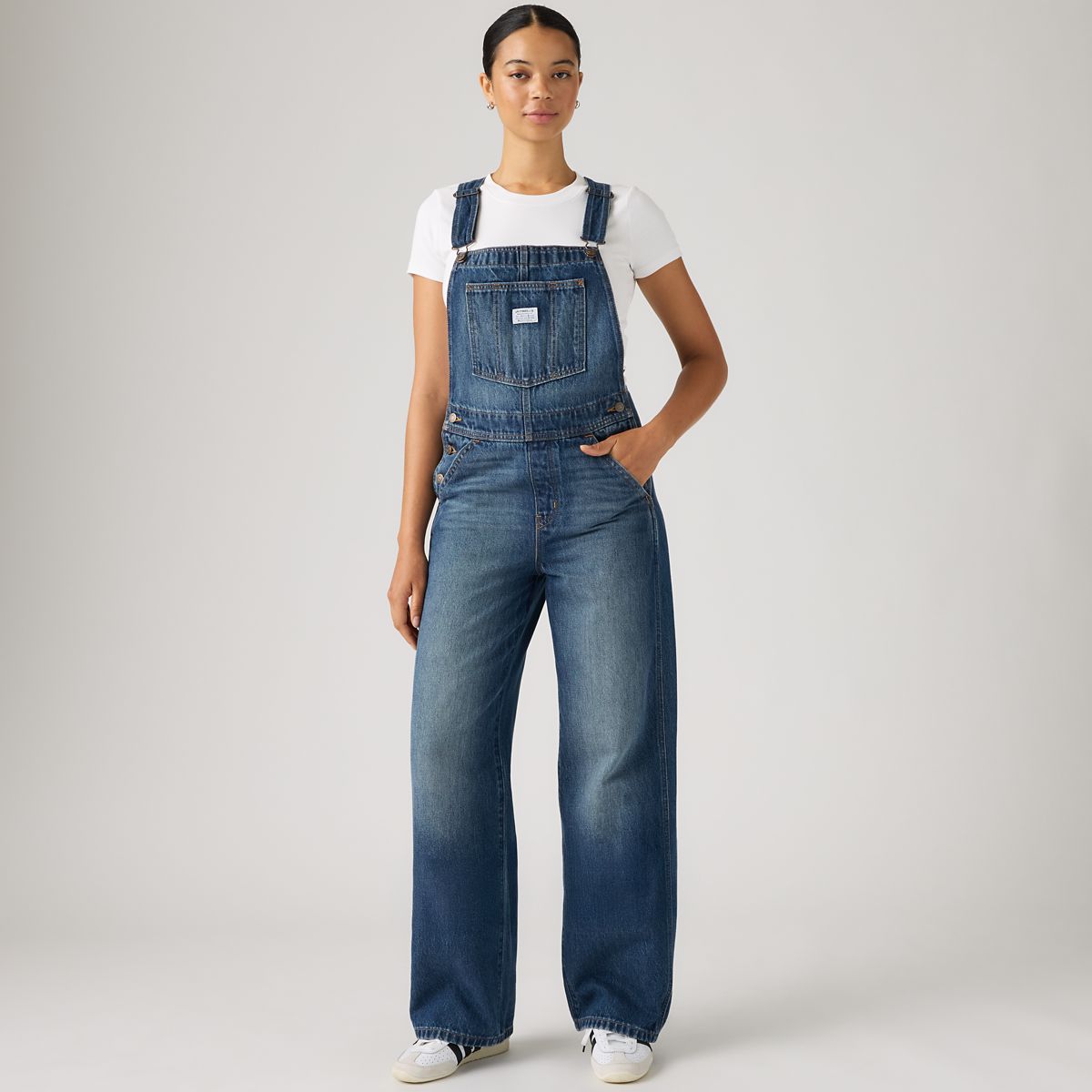 Baggy Overalls — Go Upstairs - Dark Wash
