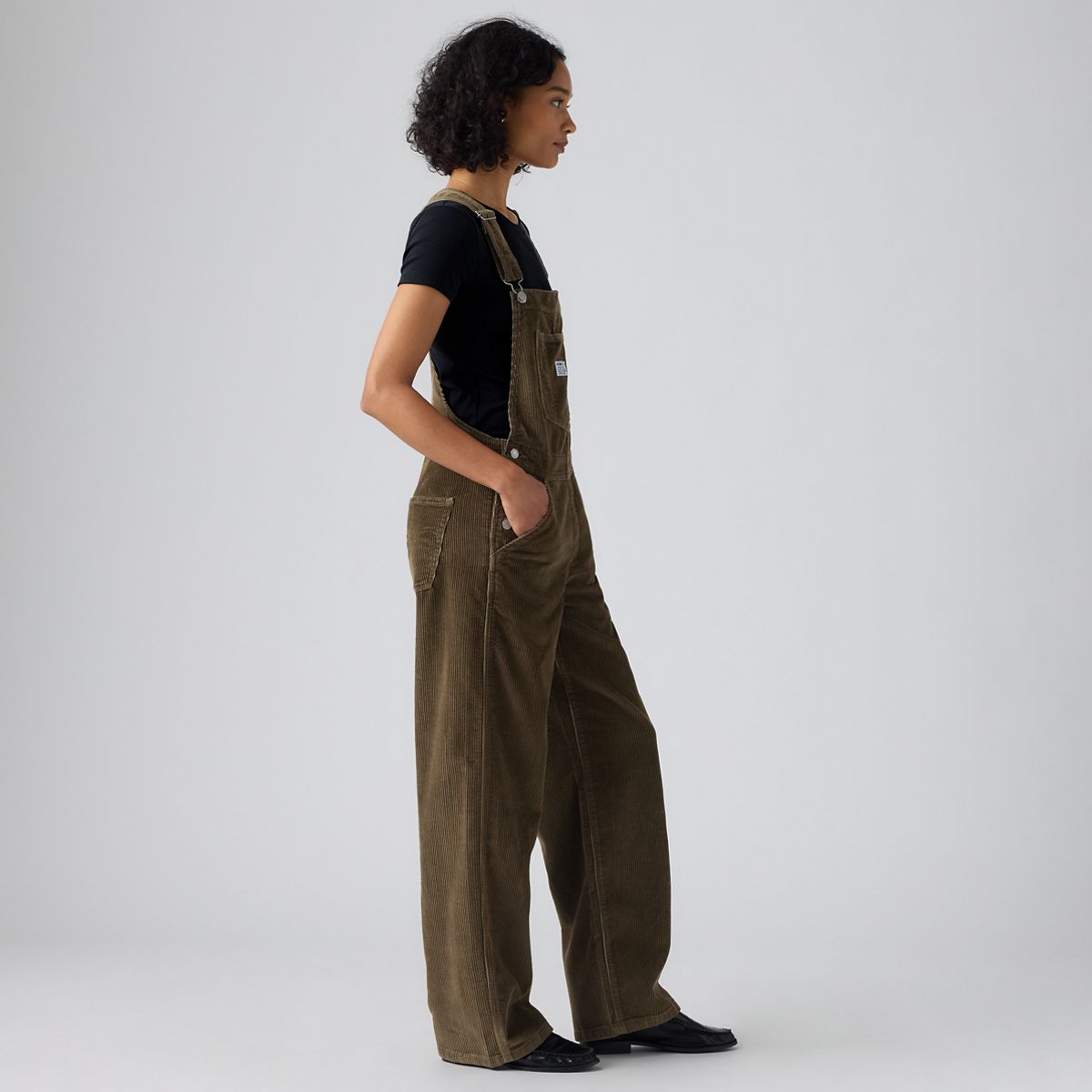 Corduroy Baggy Overalls — Canteen Corduroy - Brown