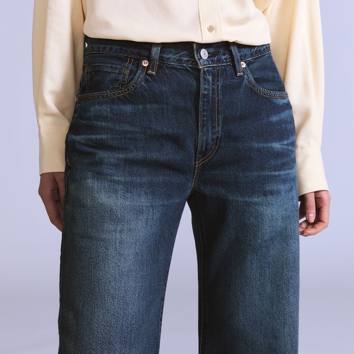 Women's Carve Jeans — Cerulean Made in Japan - Medium Wash