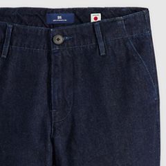 Stem Flare Trousers — Blue Lagoon Wash - Blue 8