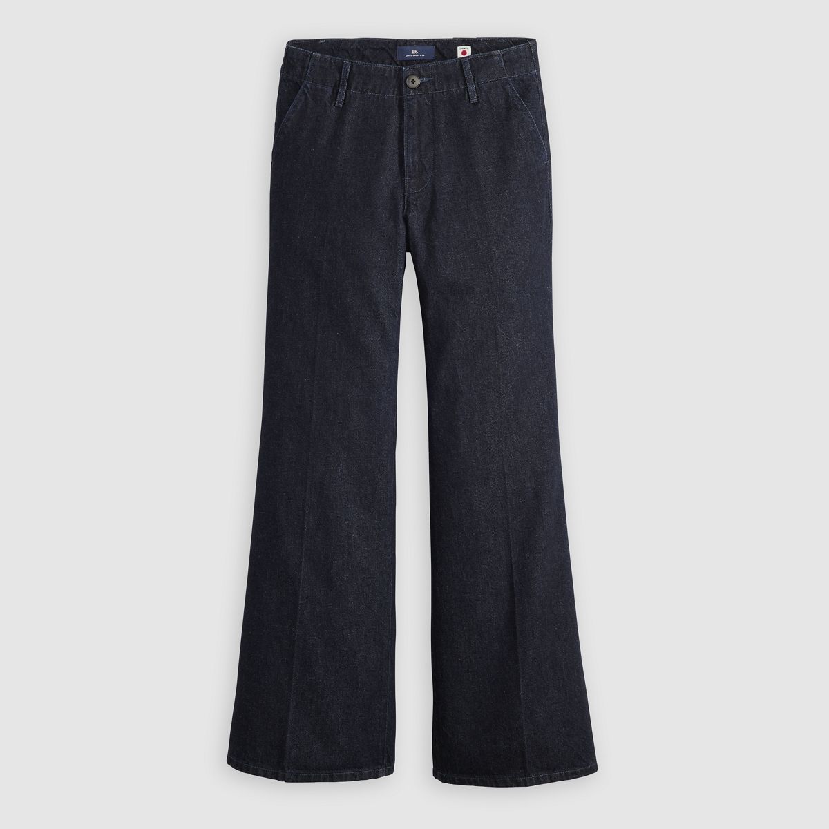 Stem Flare Trousers — Blue Lagoon Wash - Blue