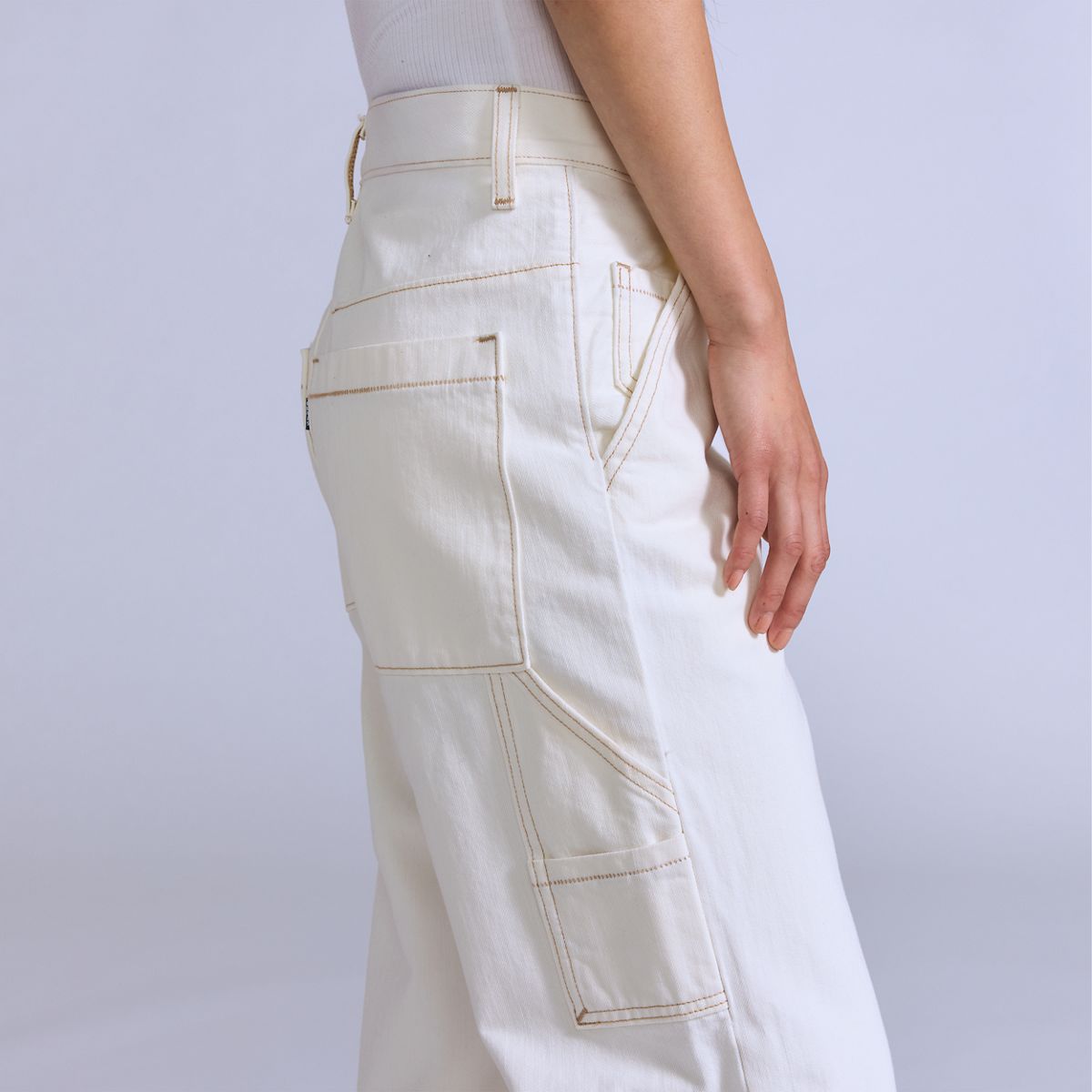 Carpenter Pants — Blue Ecru Foam - Beige