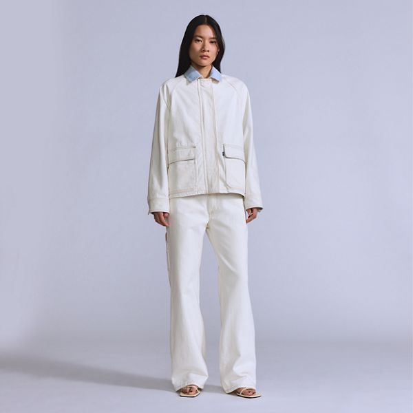 Carpenter Pants — Blue Ecru Foam - Beige