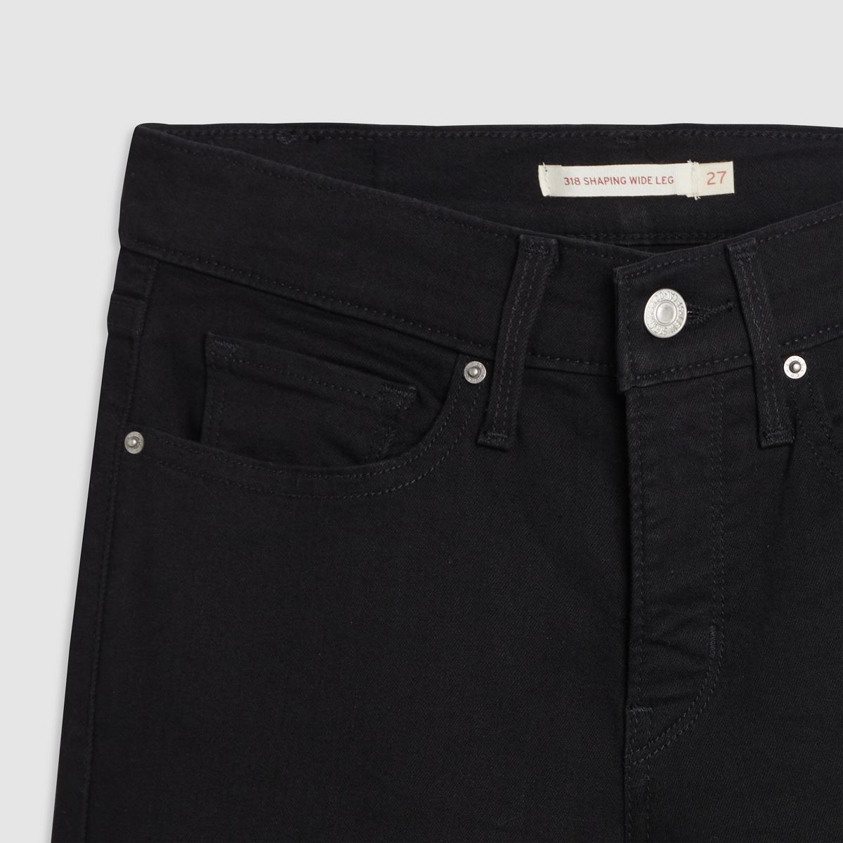 318 Shaping Wide Leg Women's Jeans — Soft Black