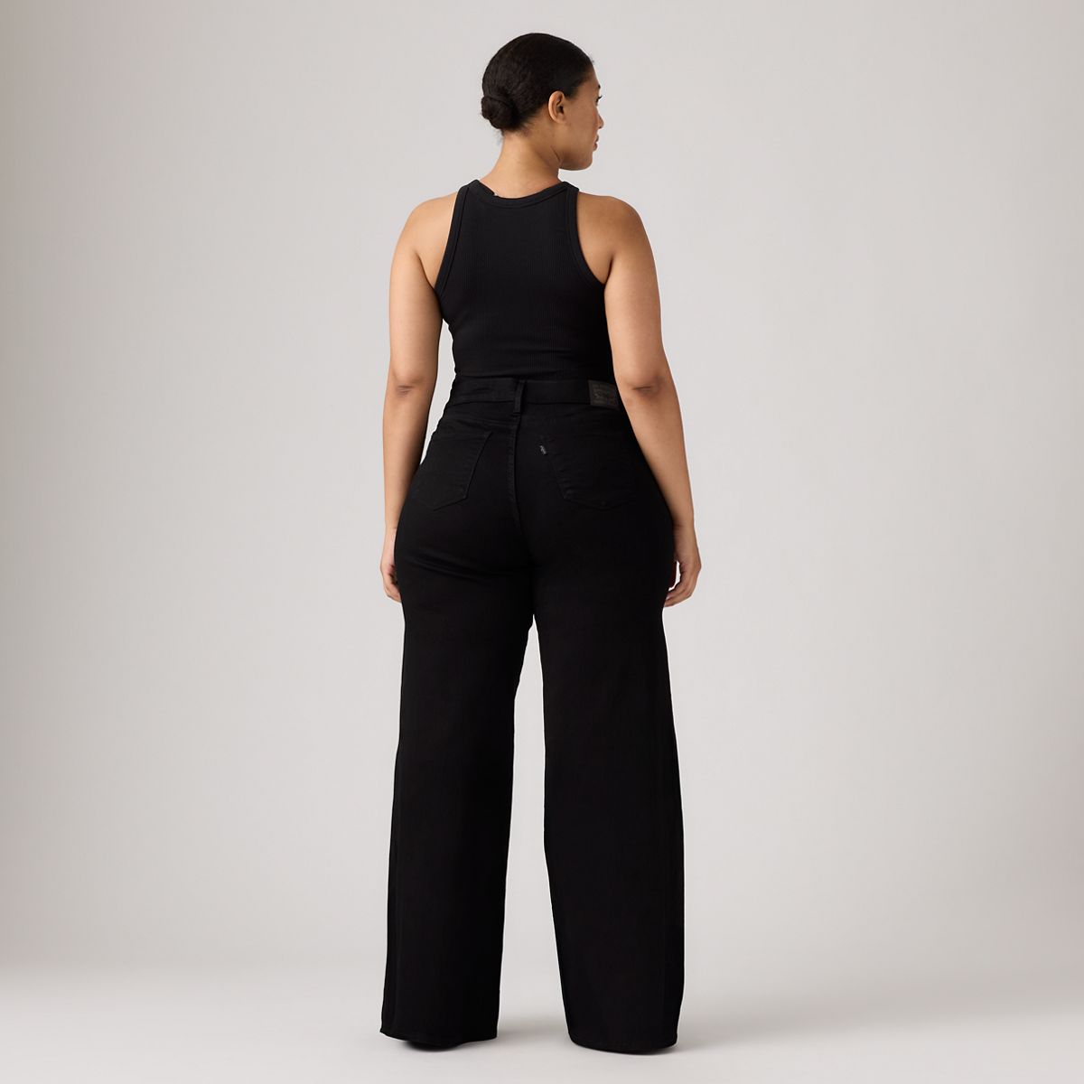 318 Shaping Wide Leg Women's Jeans — Soft Black