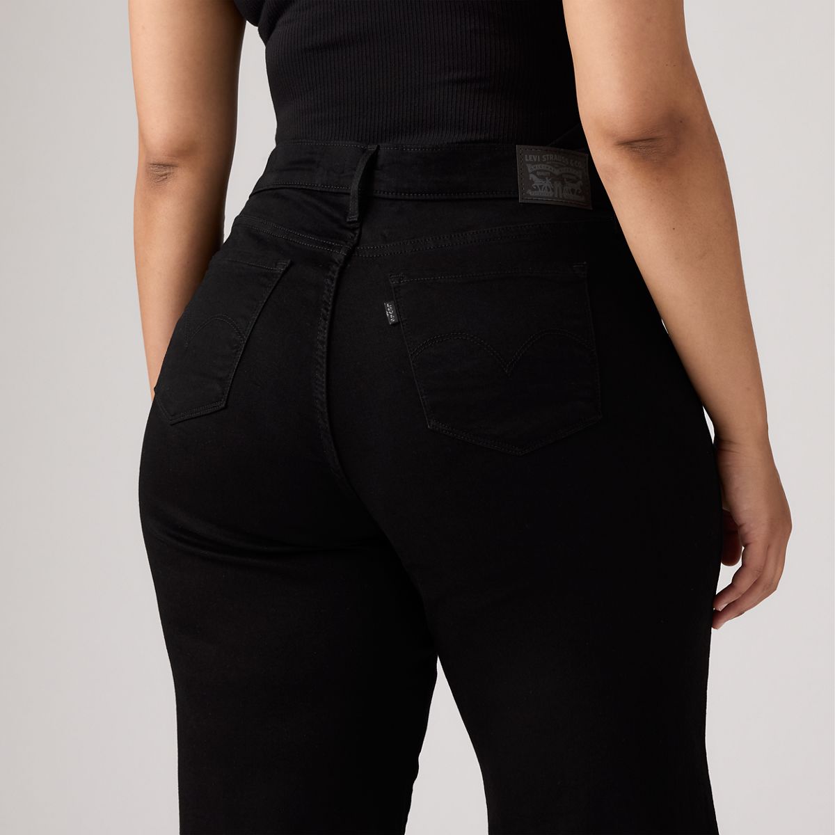 318 Shaping Wide Leg Women's Jeans — Soft Black