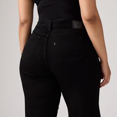 318 Shaping Wide Leg Women's Jeans — Soft Black 14