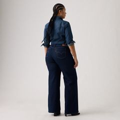 318 Shaping Wide Leg Women's Jeans — Darkest Sky - Dark Wash 12