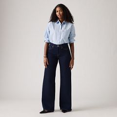 318 Shaping Wide Leg Women's Jeans — Darkest Sky - Dark Wash 5