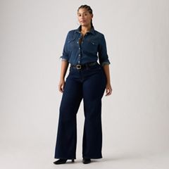 318 Shaping Wide Leg Women's Jeans — Darkest Sky - Dark Wash 8