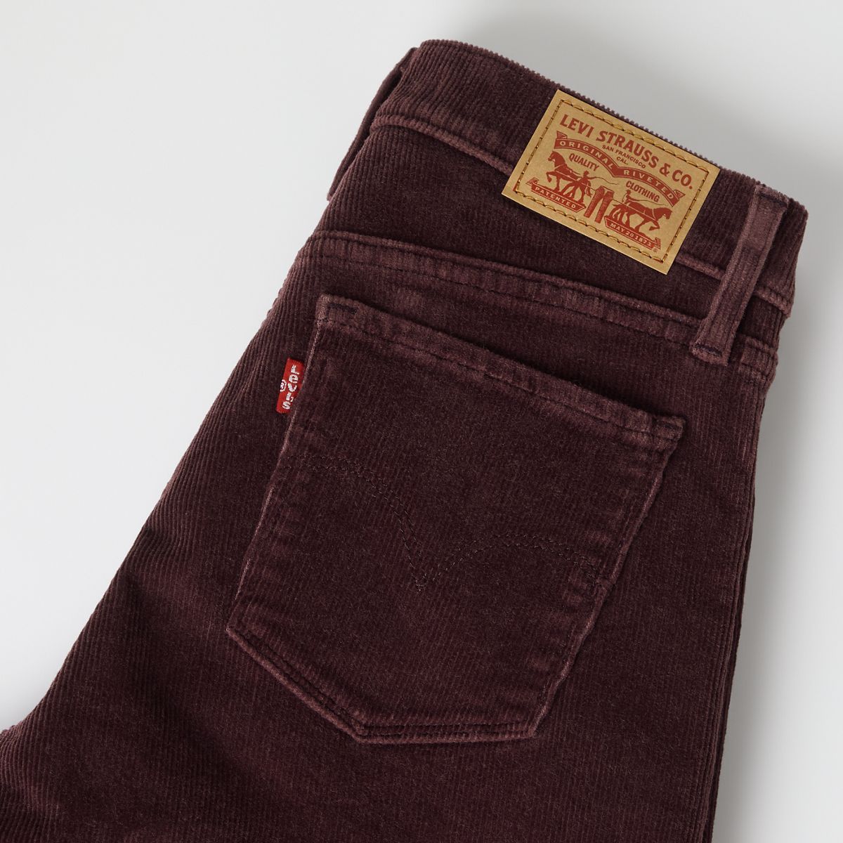 318 Shaping Wide Leg Corduroy Pants — Sassafras - Brown
