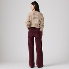 318 Shaping Wide Leg Corduroy Pants — Sassafras - Brown 3