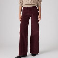 318 Shaping Wide Leg Corduroy Pants — Sassafras - Brown 2