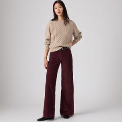 318 Shaping Wide Leg Corduroy Pants — Sassafras - Brown 1