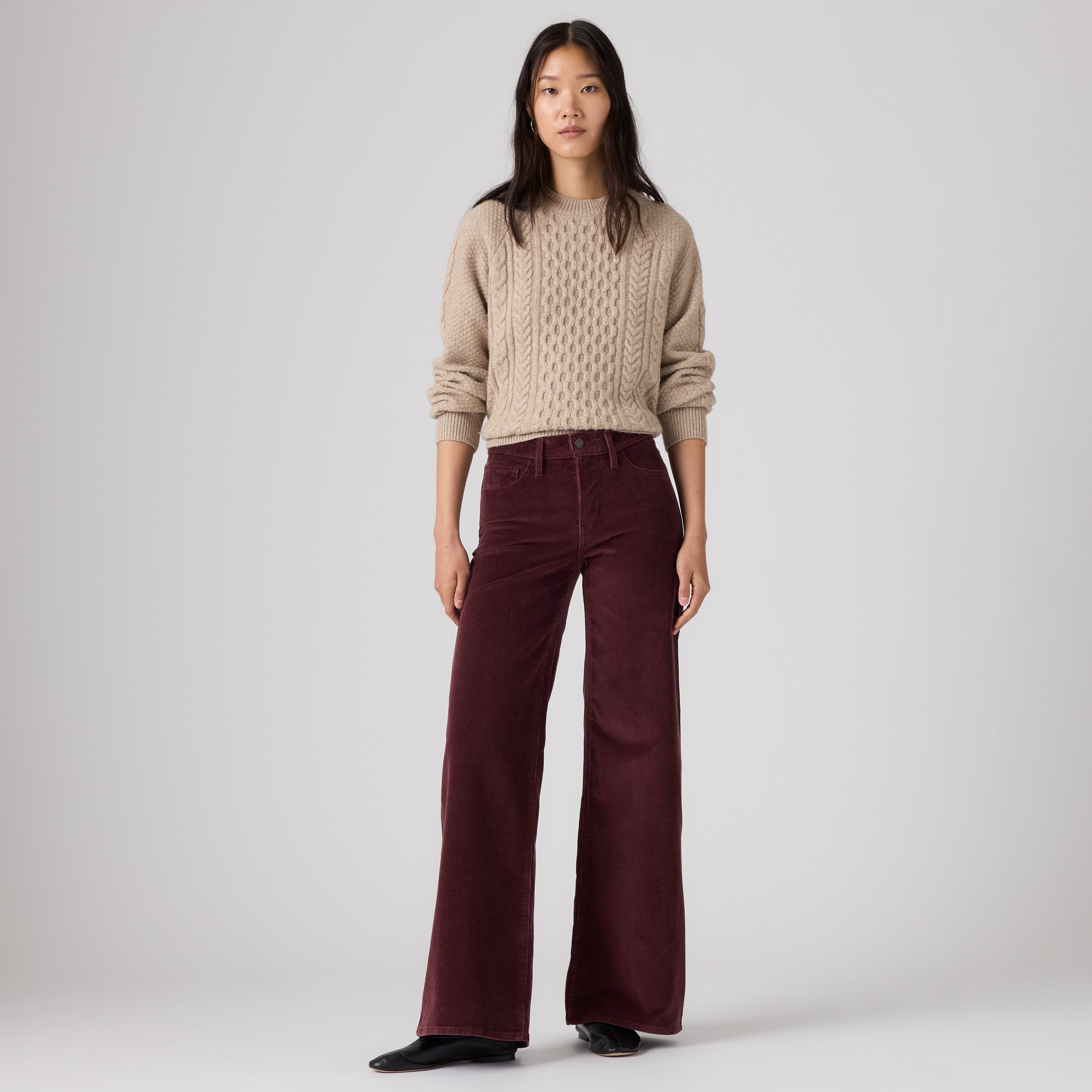 318 Shaping Wide Leg Corduroy Pants 5