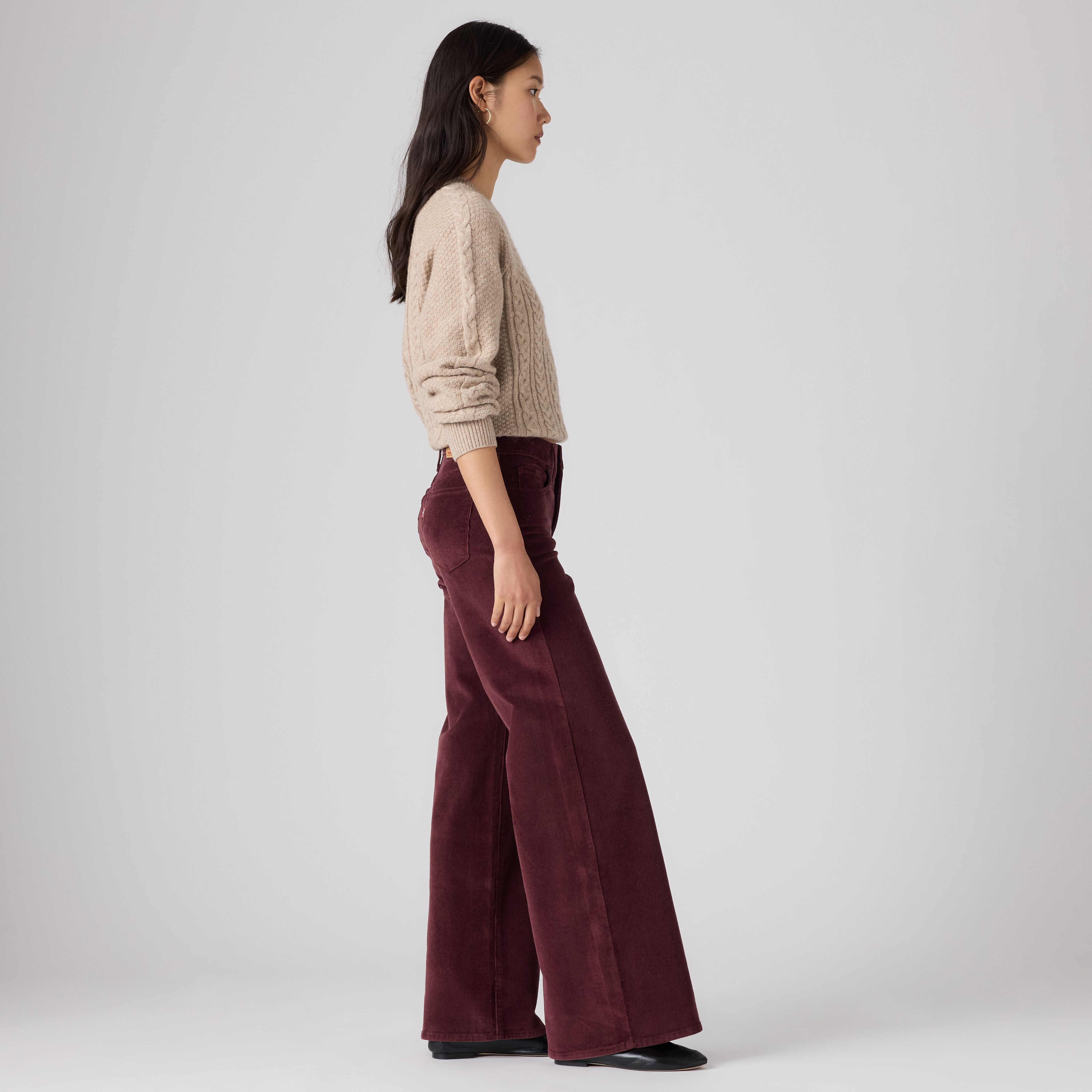 318 Shaping Wide Leg Corduroy Pants 4