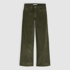 318 Shaping Wide Leg Corduroy Pants — Olive Night - Green 6