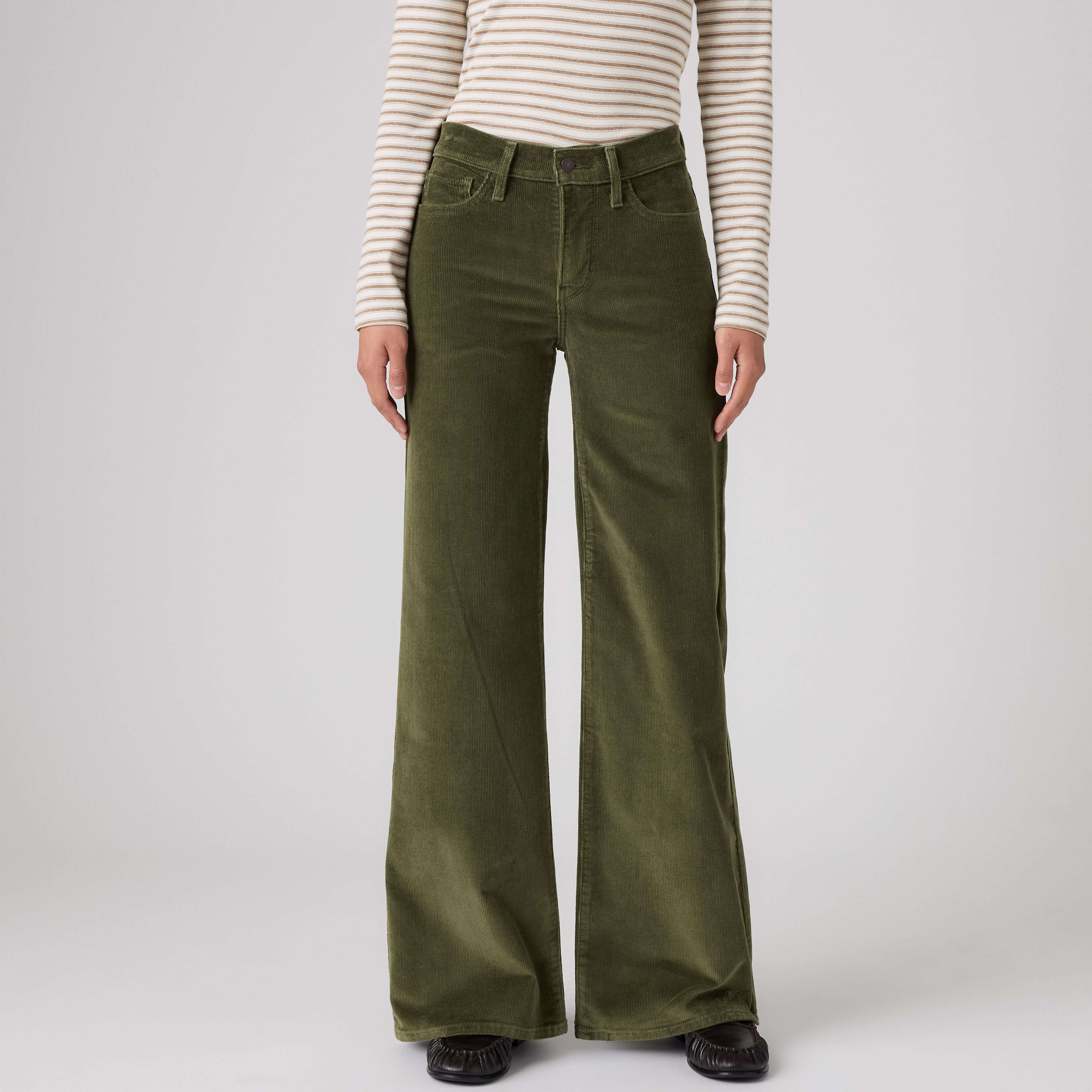 318 Shaping Wide Leg Corduroy Pants 2