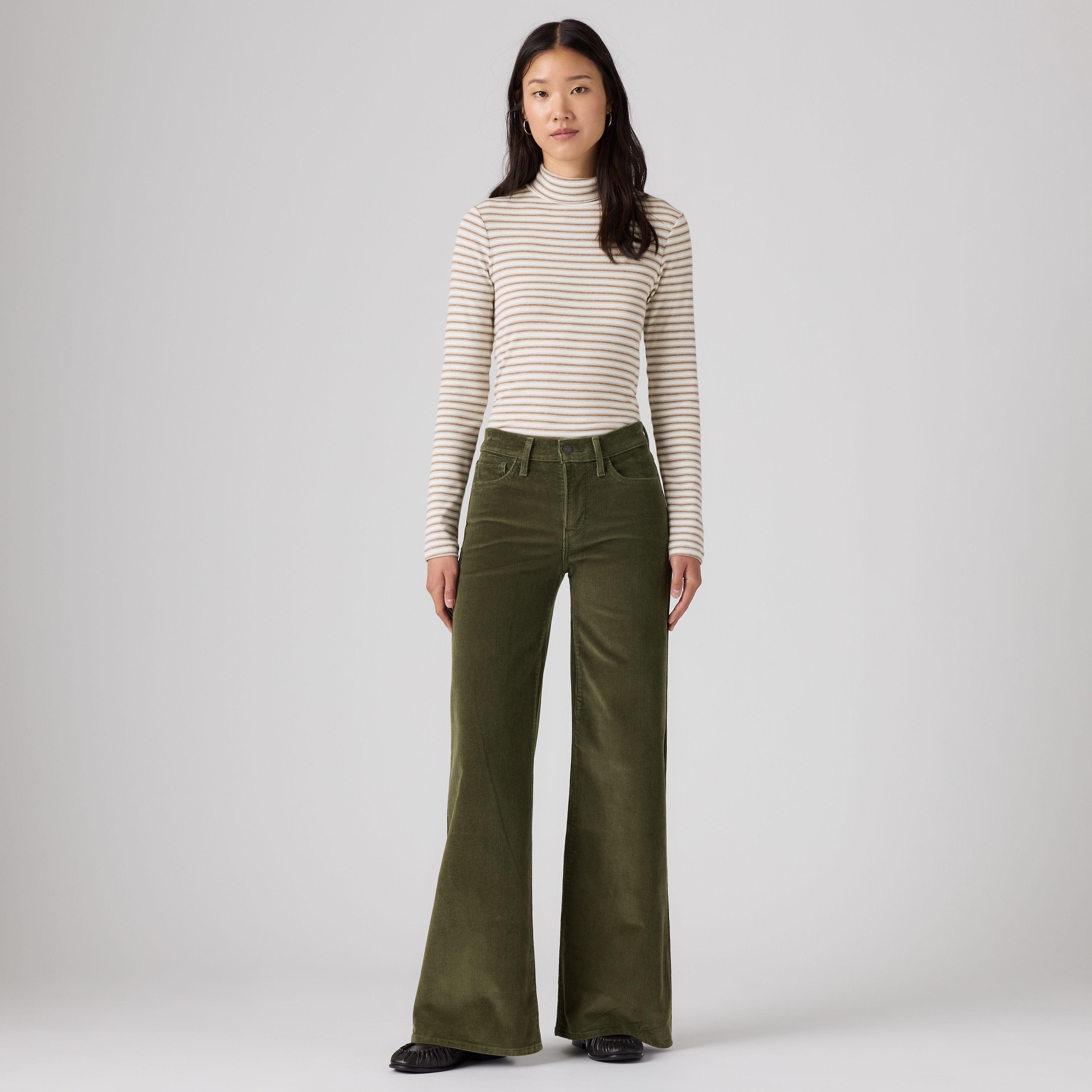 318 Shaping Wide Leg Corduroy Pants 11