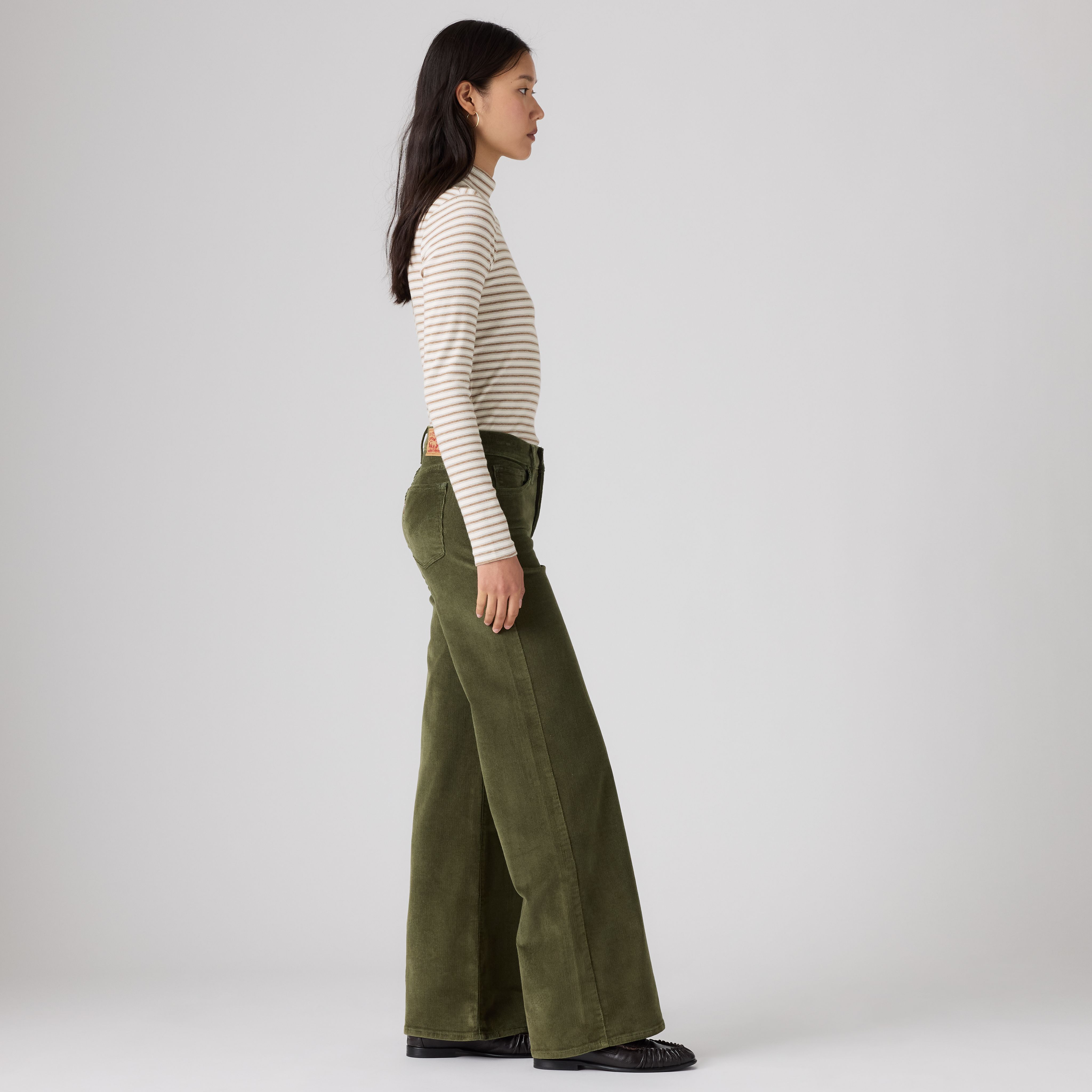 318 Shaping Wide Leg Corduroy Pants 4