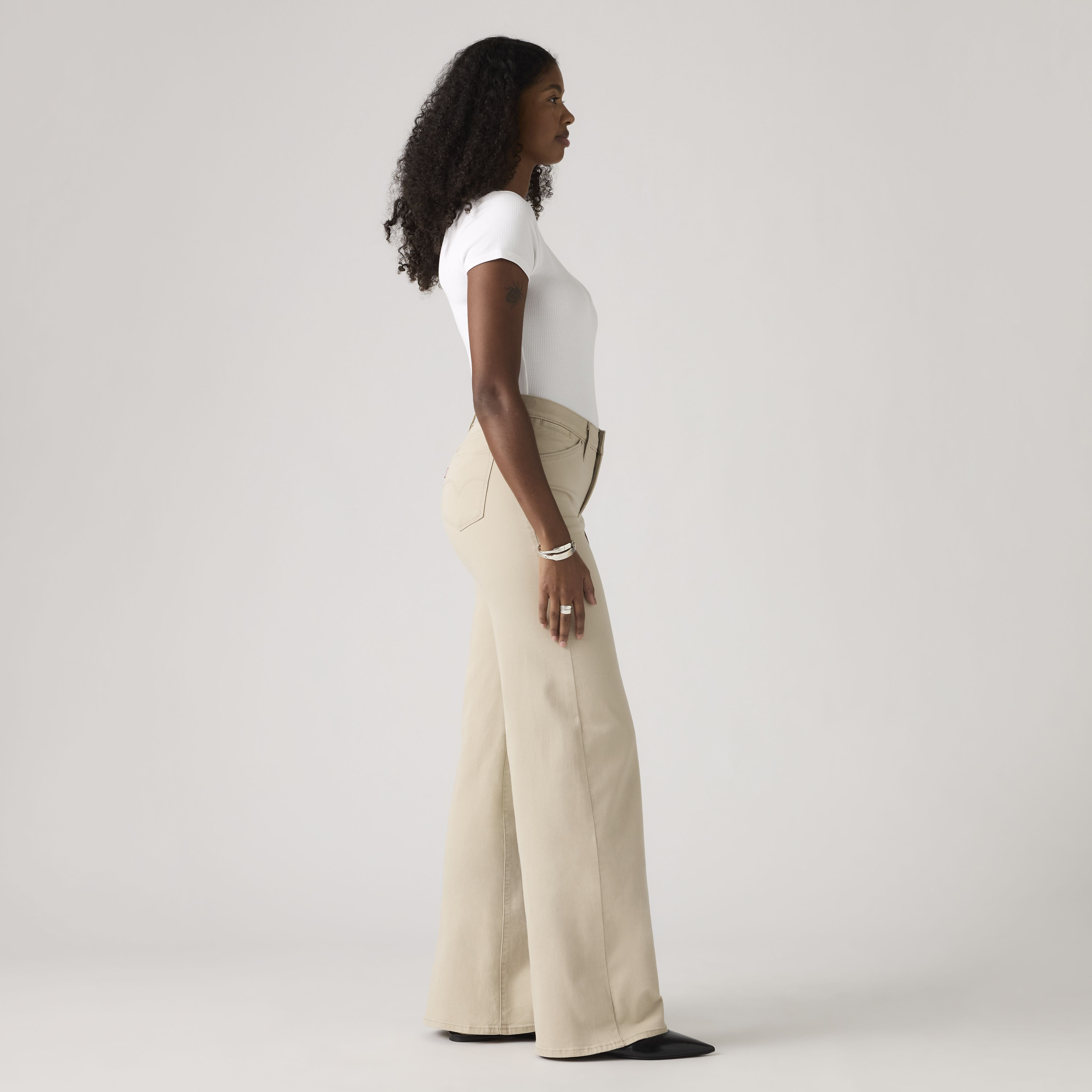 318 Shaping Notch Back Wide Leg Women's Jeans 3