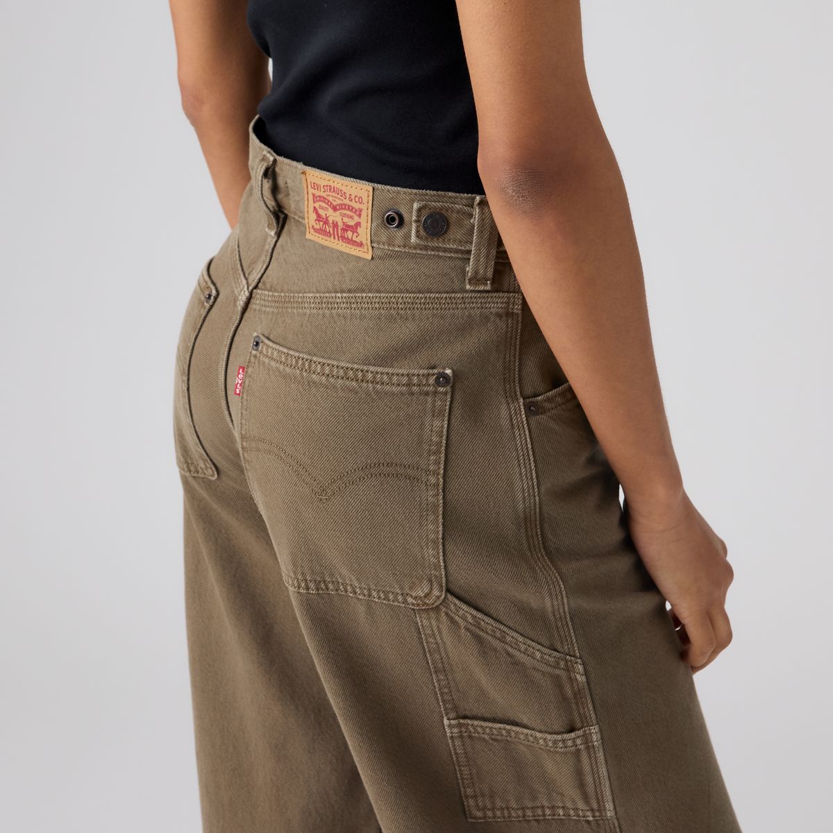 Cinch Baggy Women's Carpenter Pants — Washed Canteen - Brown