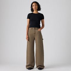 Cinch Baggy Women's Carpenter Pants — Washed Canteen - Brown 7