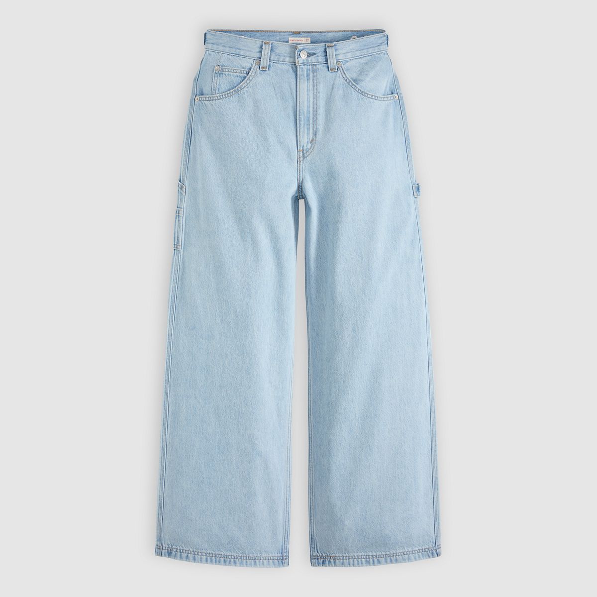 Cinch Baggy Women's Carpenter Pants — Abraided Art Jump - Light Wash