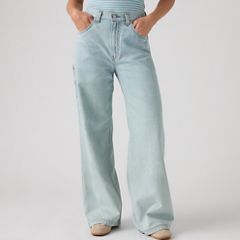 Cinch Baggy Women's Carpenter Pants — Abraided Art Jump - Light Wash 2
