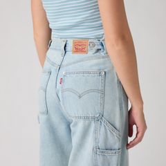 Cinch Baggy Women's Carpenter Pants — Abraided Art Jump - Light Wash 4