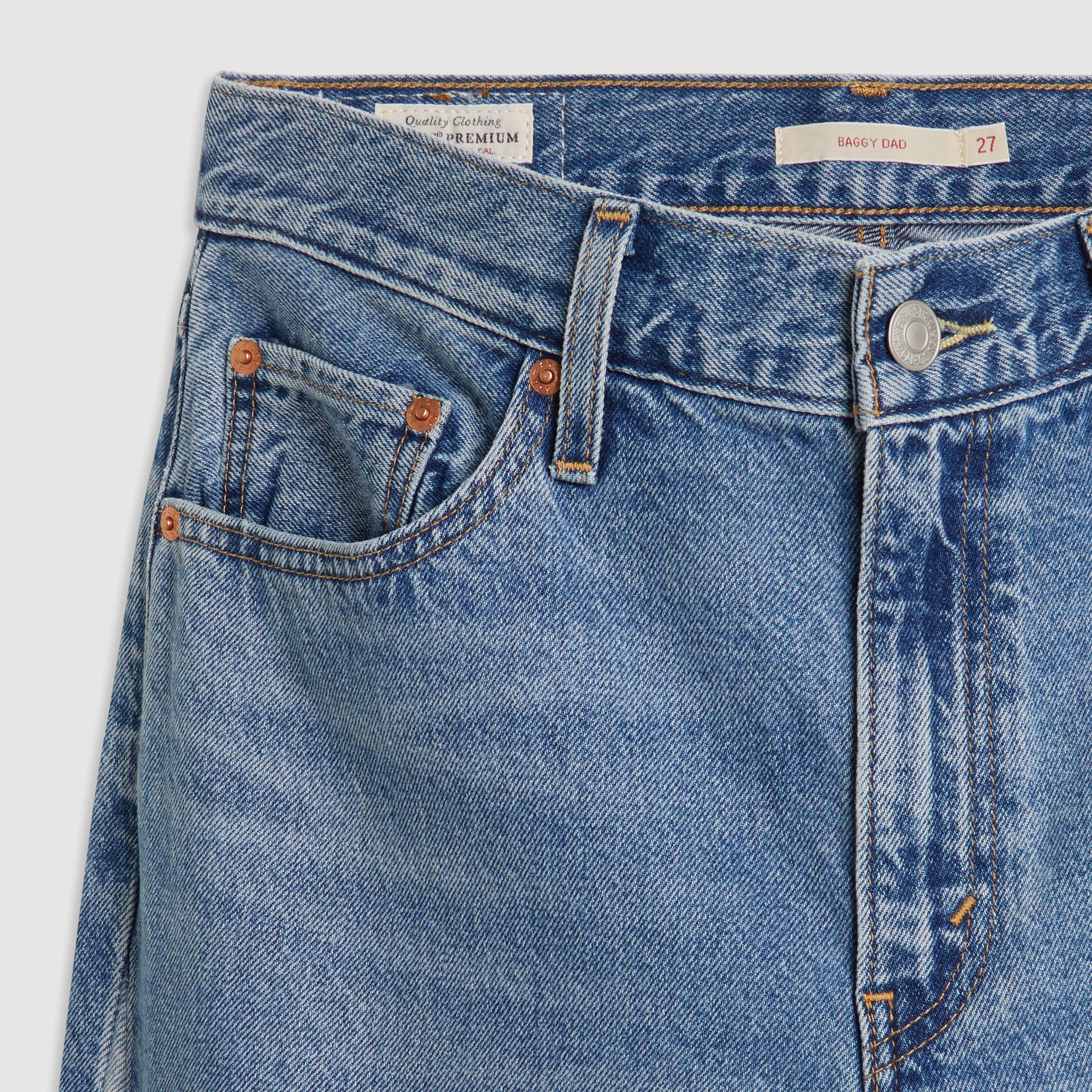 Baggy Dad Pieced Women's Jeans 8