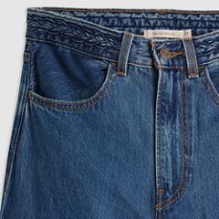 Ribcage Wide Leg Braided Women's Jeans — Big Yikes - Dark Wash 8