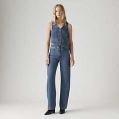 Ribcage Wide Leg Braided Women's Jeans — Big Yikes - Dark Wash 5