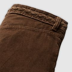 Ribcage Wide Leg Braided Women's Jeans — Carafe - Brown 7