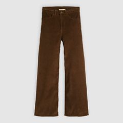 Ribcage Wide Leg Braided Women's Jeans — Carafe - Brown 6