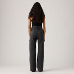 Ribcage Wide Leg Braided Women's Jeans — Don't Cut - Black 3