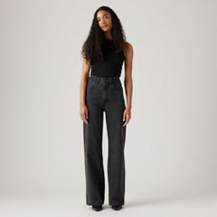 Ribcage Wide Leg Braided Women's Jeans — Don't Cut - Black 5