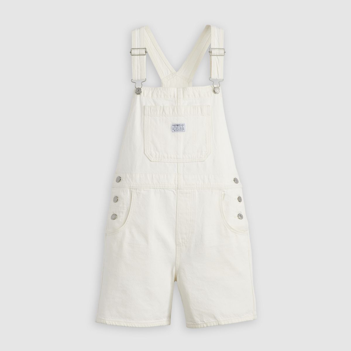 Utility Lightweight Shortalls — Truth Slip - White