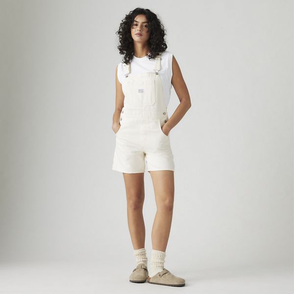 Utility Lightweight Shortalls — Truth Slip - White