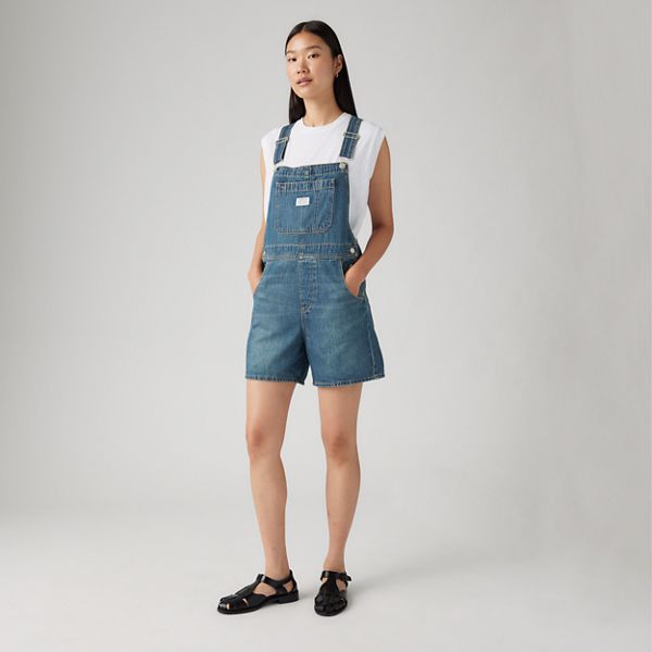 Utility Lightweight Shortalls — Anniversary Party Shortall - Blue