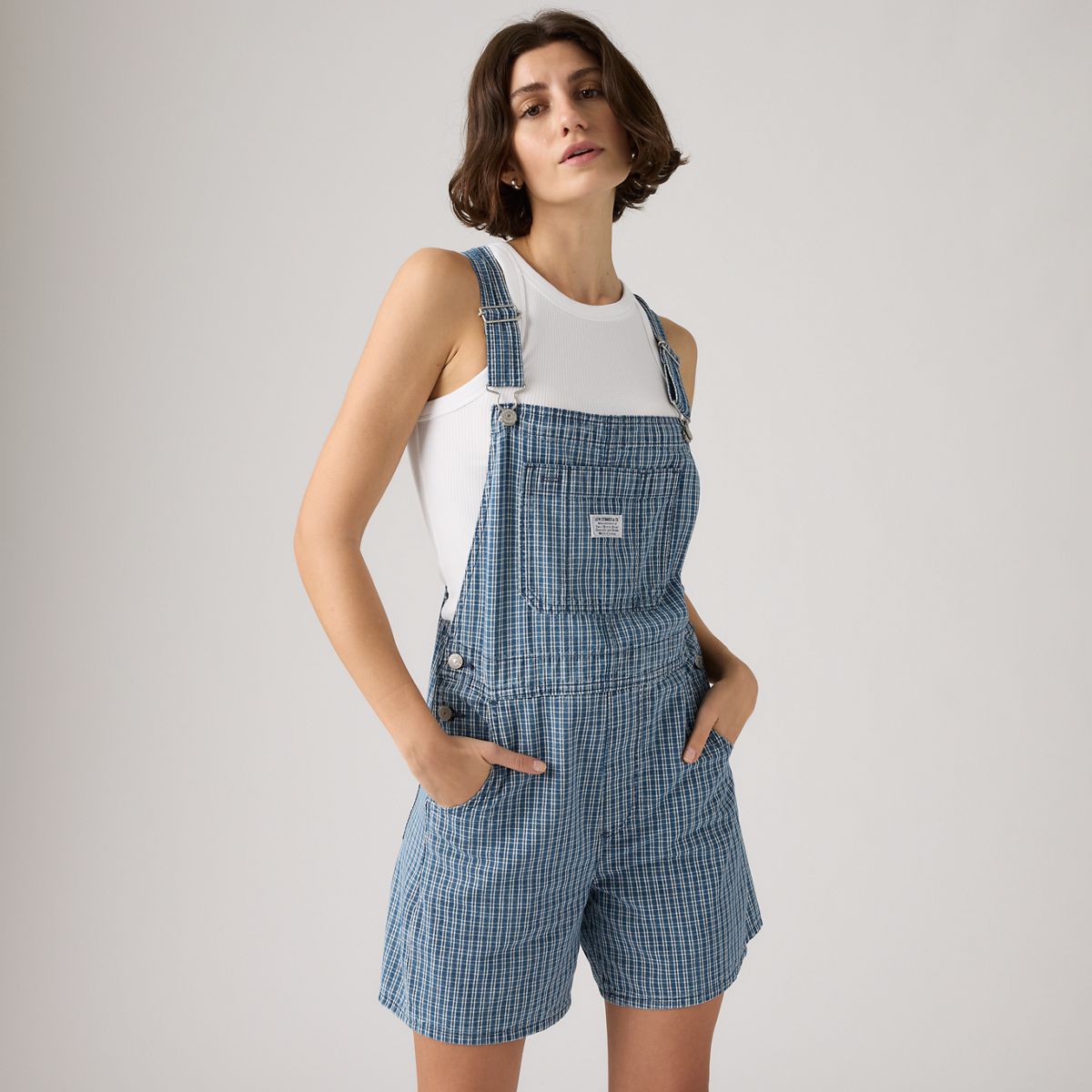 Utility LightweightShortalls — Tiny Windows Wb - Blue