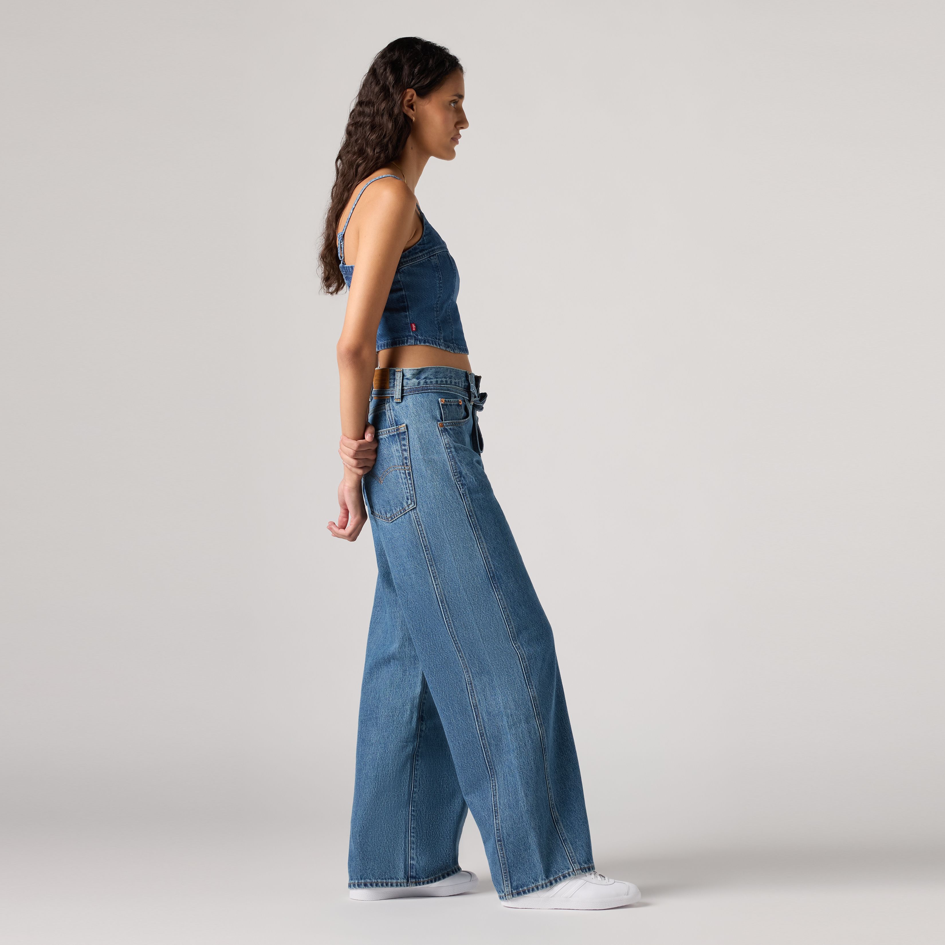 XL Baggy Straight Seamed Women's Jeans 7