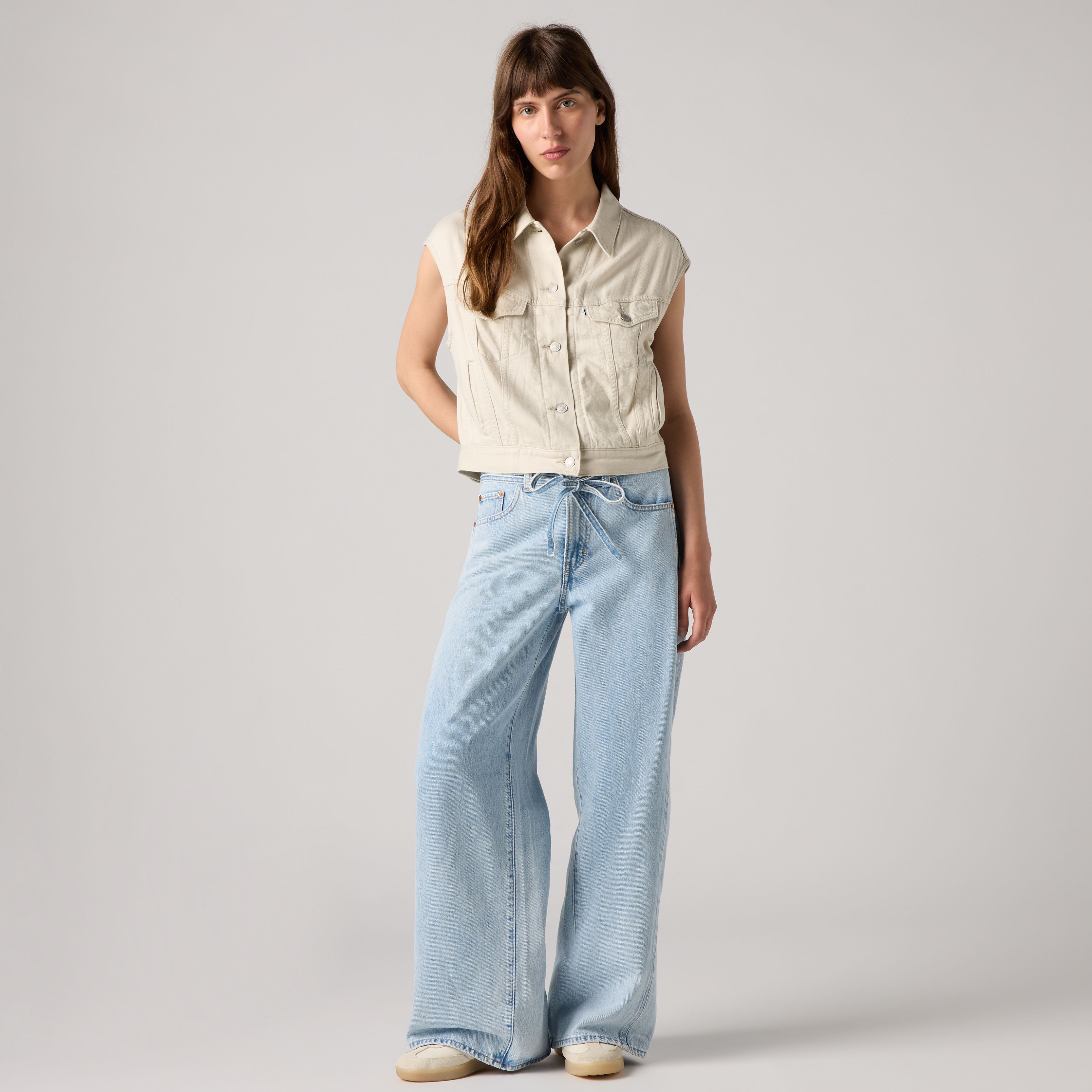 XL Baggy Straight Seamed Women's Jeans 1