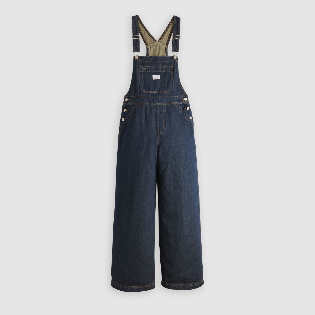 XL Lightweight Overalls — Square Circle - Blue