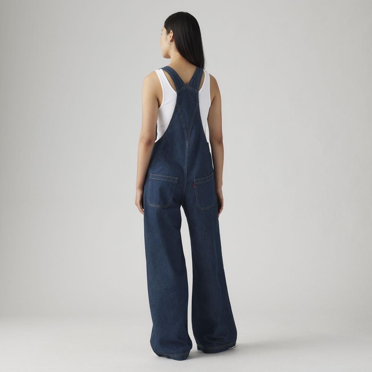 XL Lightweight Overalls — Square Circle - Blue