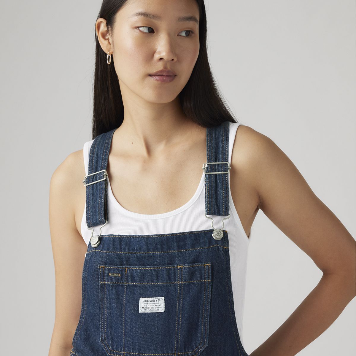 XL Lightweight Overalls — Square Circle - Blue