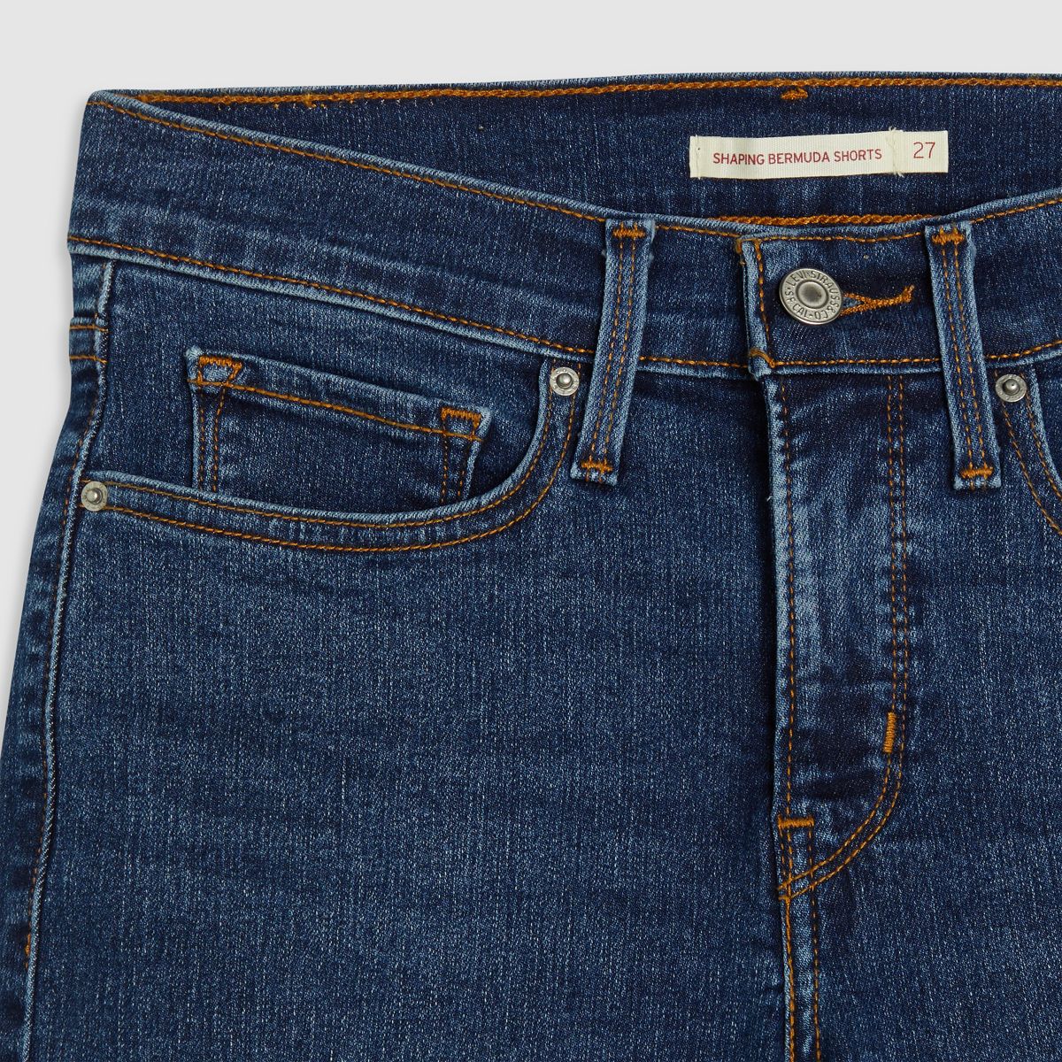 Shaping Bermuda Women's Shorts — Clever Girl Short - Dark Wash