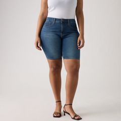 Shaping Bermuda Women's Shorts — Clever Girl Short - Dark Wash 10