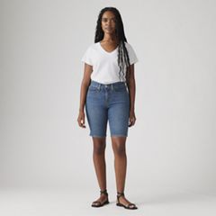 Shaping Bermuda Women's Shorts — Clever Girl Short - Dark Wash 5