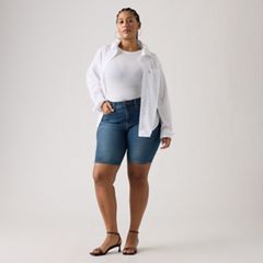 Shaping Bermuda Women's Shorts — Clever Girl Short - Dark Wash 9